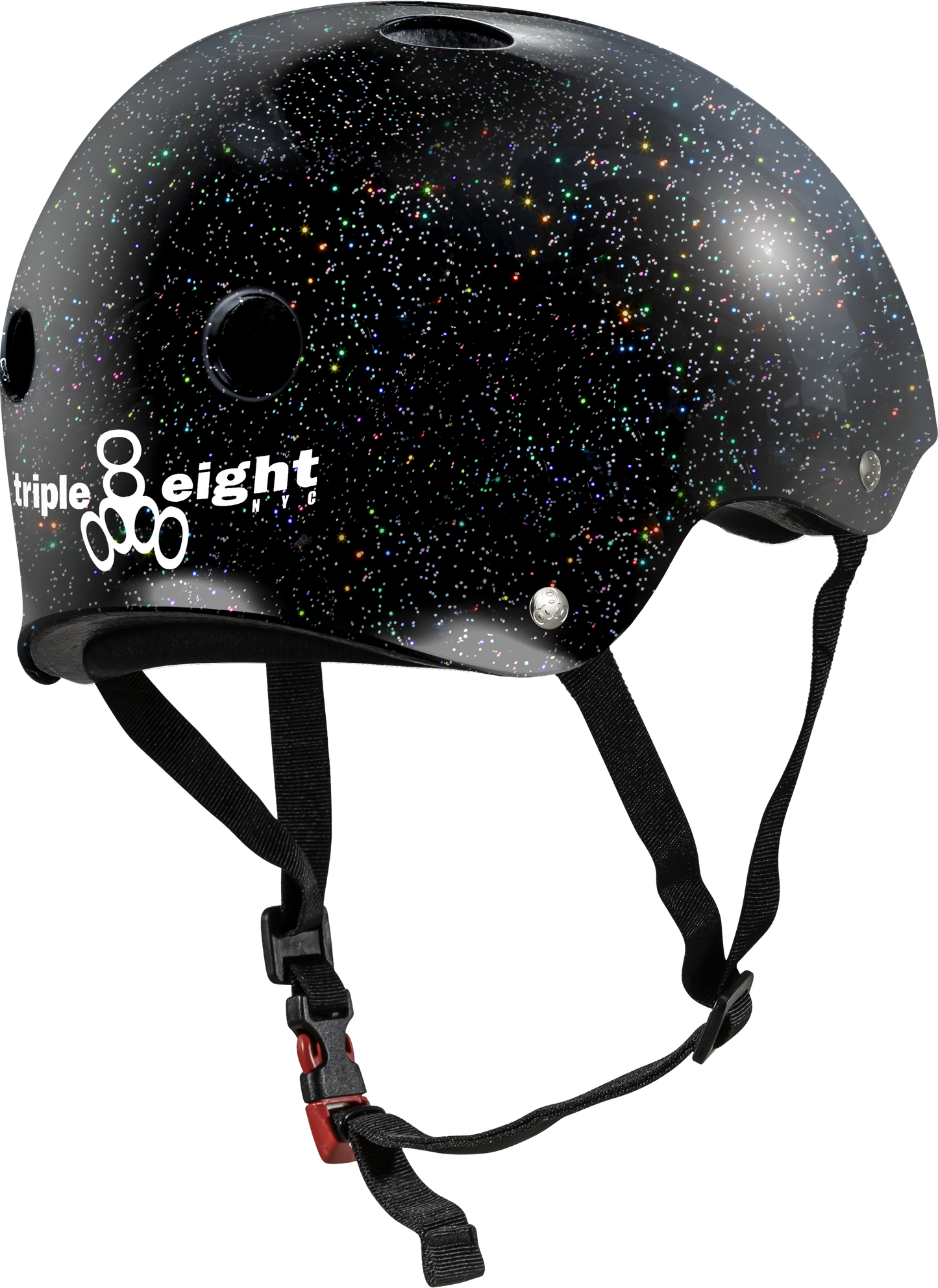 Triple 8 | The Certified Sweatsaver Helmet - Glitter Edition - Black