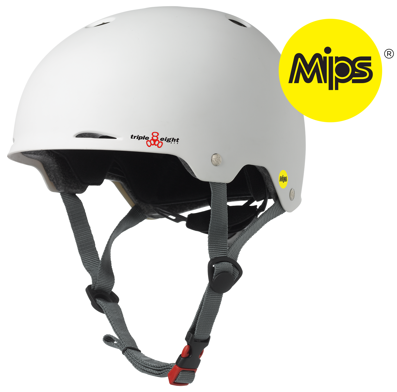 Triple 8 | Dual Certified Gotham MIPS Helmet - White Matte