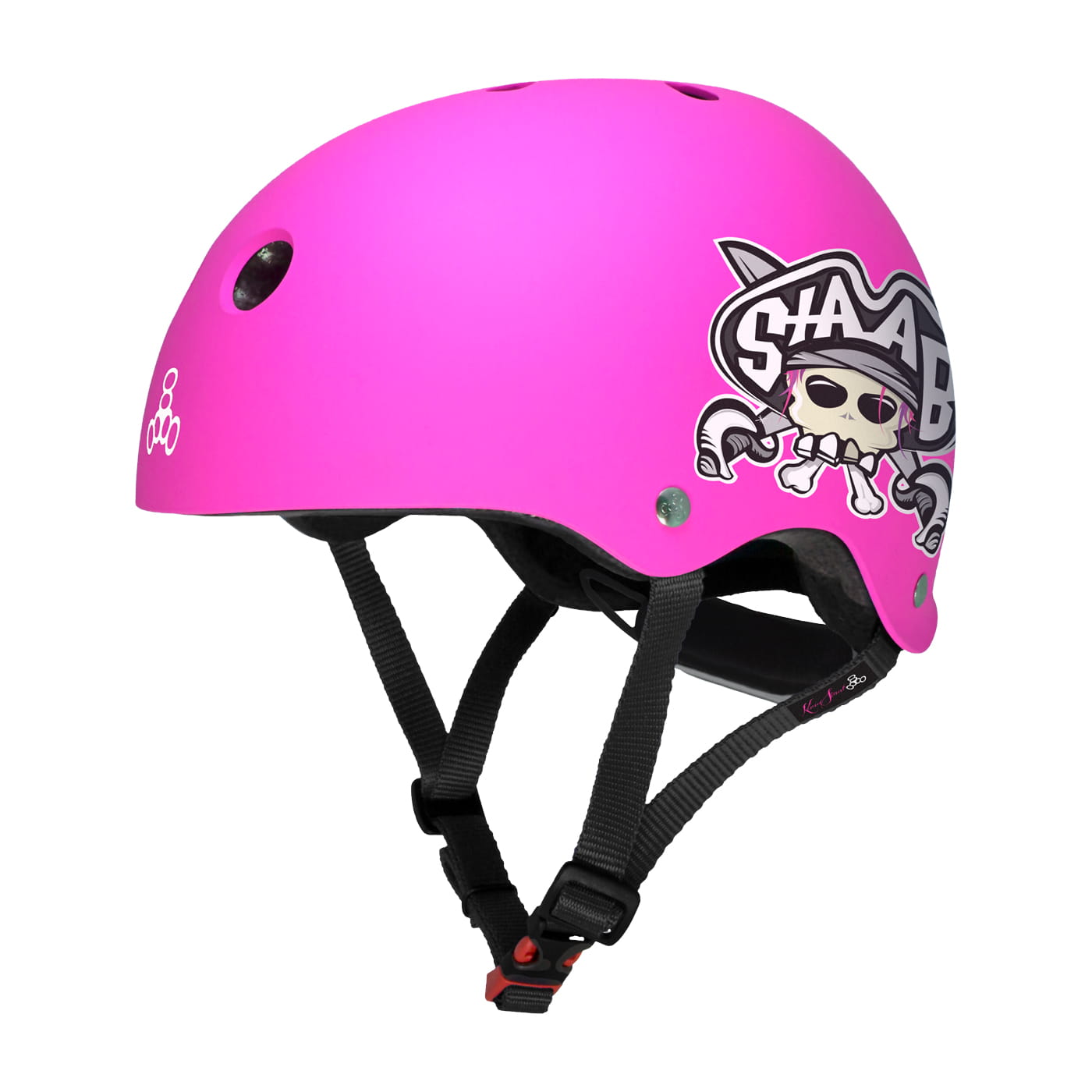 Triple 8 | Youth Lil 8 Staab Helmet - Neon Pink