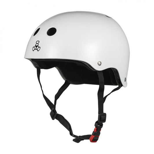 Triple 8| The Certified Sweatsaver Helmet - White Glossy