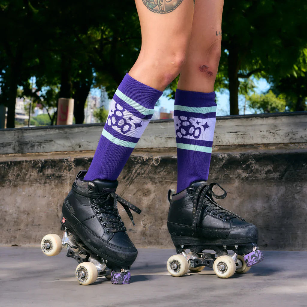 Sock Shinguards Barbie Patin Signature Edition - Purple/Green
