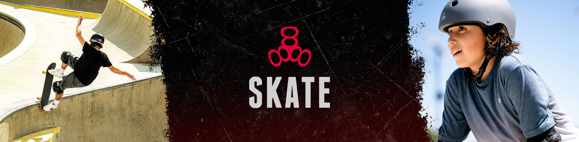 Triple Eight Skate Protection - skateboarding helmets and skate pads.
