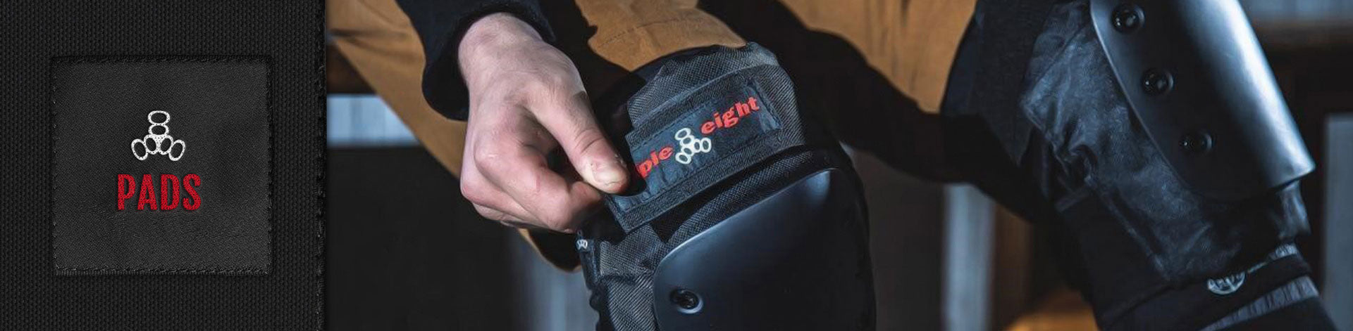 Triple Eight Pads for skate, BMX, roller skating and snow. 