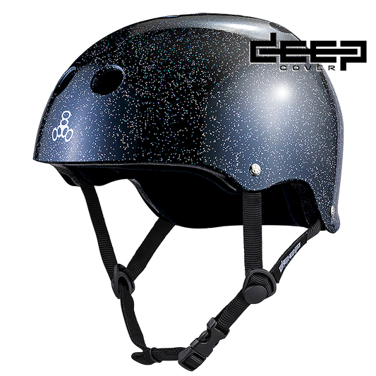 Triple 8 | Deep Cover Helmet - Glitter Edition - Black Glitter