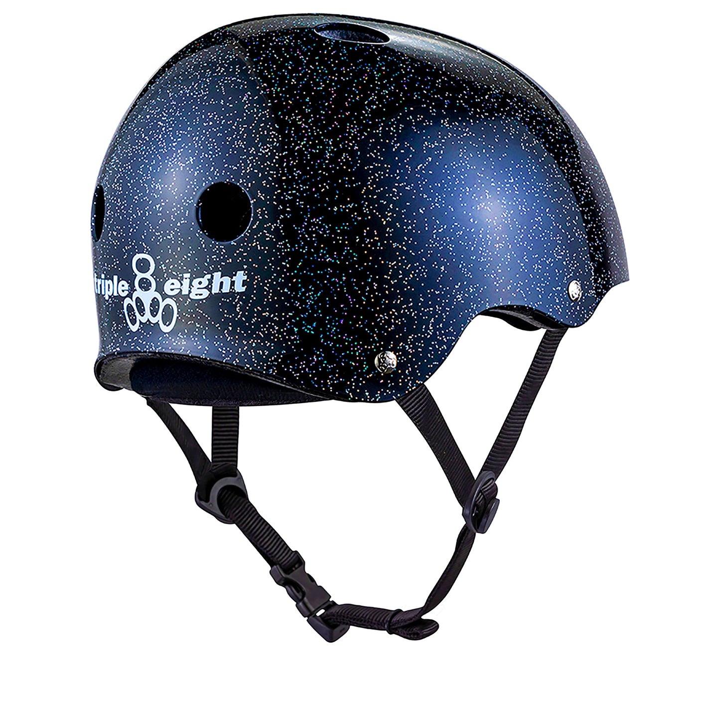 Triple 8 | Deep Cover Helmet - Glitter Edition - Black Glitter