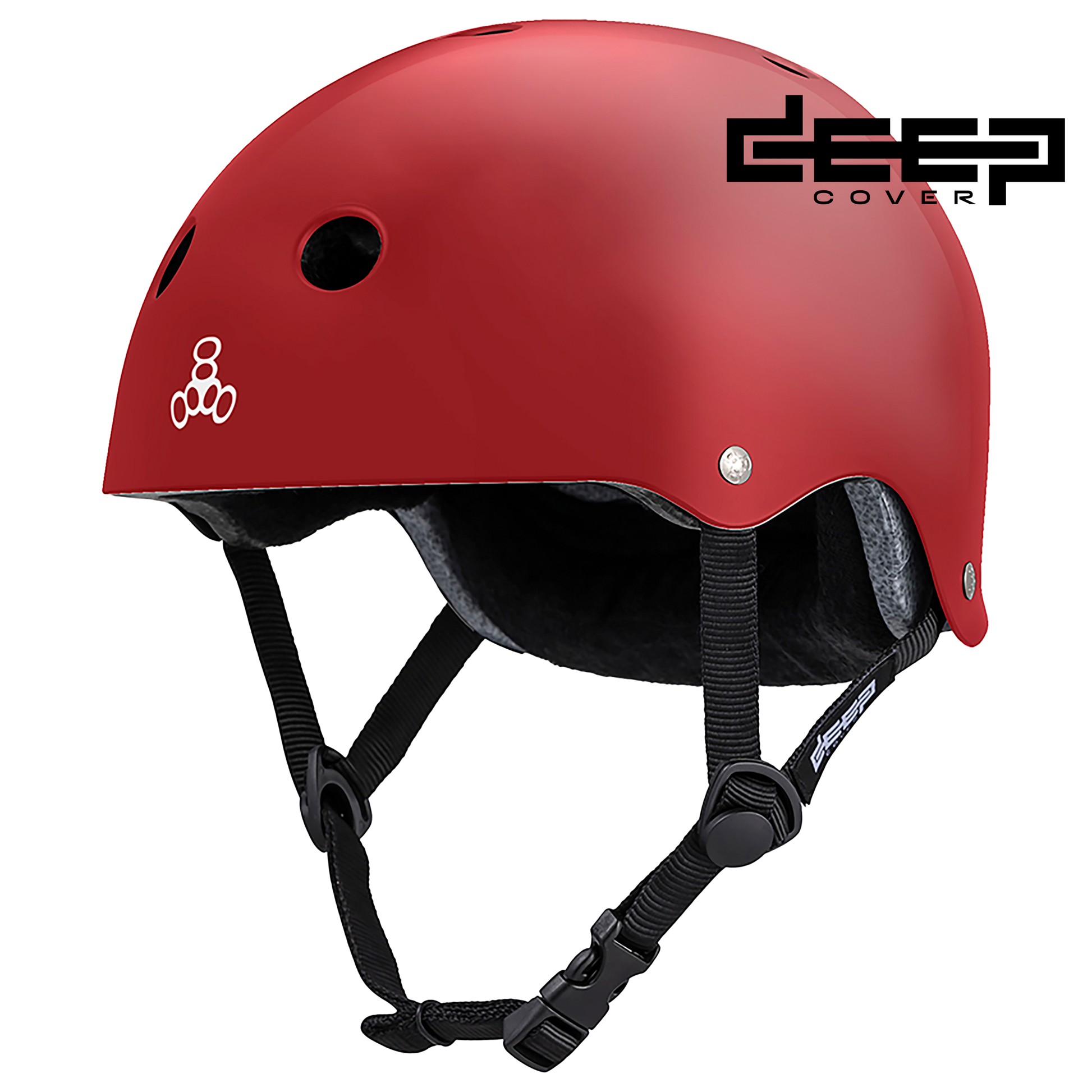 Triple 8 | Deep Cover Helmet - Scarlet Red Glossy